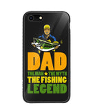 Mens Dad The Man The Myth The Fishing Legend - iPhone 8