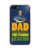 Mens Dad The Man The Myth The Fishing Legend - iPhone 8
