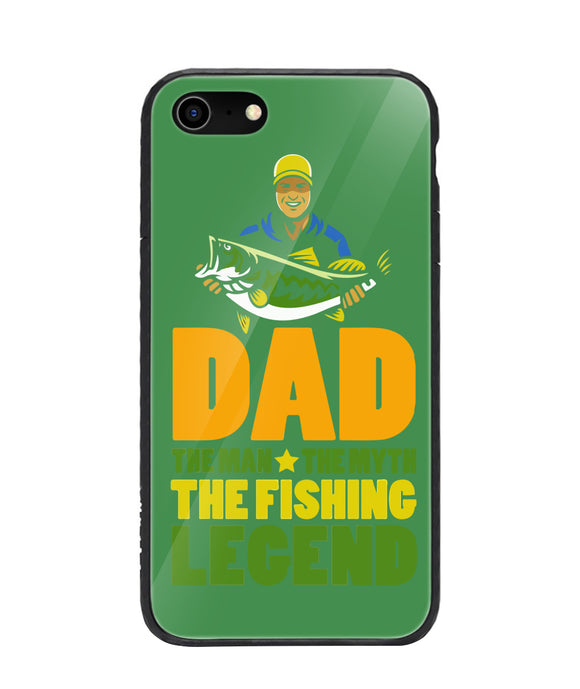 Mens Dad The Man The Myth The Fishing Legend - iPhone 8
