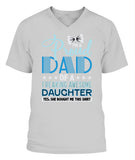 Proud Dad Of A Freaking Awesome Daughter - V-Neck - Unisex