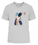I Love My Papa Father Day - V-Neck - Unisex
