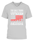 Veteran Is Being A Grandpa - V-Neck - Unisex