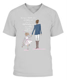 Mom and Daughter - V-Neck - Unisex
