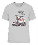 Hero Is My Dad - V-Neck - Unisex