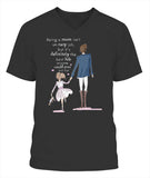 Mom and Daughter - V-Neck - Unisex