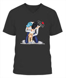 I Love My Papa Father Day - V-Neck - Unisex