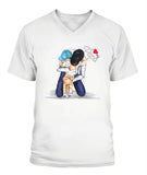 I Love My Papa Father Day - V-Neck - Unisex