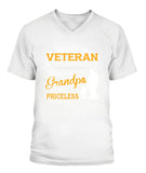 Grandpa And Veteran - V-Neck - Unisex