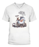 Hero Is My Dad - V-Neck - Unisex