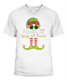 Grandpa Elf Ready For Dinner - V-Neck - Unisex