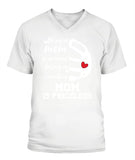 Being a Mom Is an Honor Being Mom Is Princeless - V-Neck - Unisex