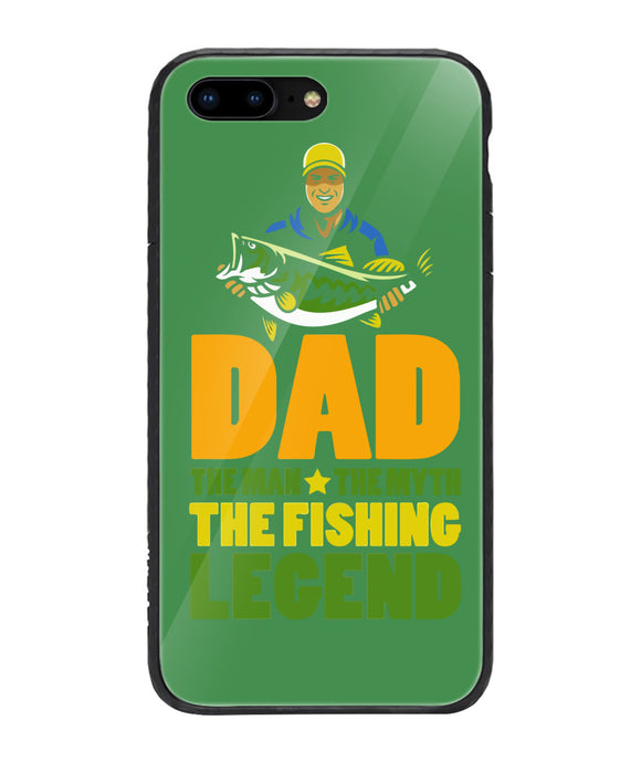 Mens Dad The Man The Myth The Fishing Legend - iPhone 8 Plus