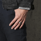 Groove Row Titanium Ring