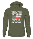 Veteran Is Being A Grandpa - Unisex Hoodies