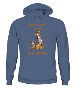 For A Special Daddy On Fathers Day I Love Dog - Unisex Hoodies