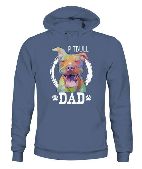 Pitbul Dad I Love My Dog - Unisex Hoodies
