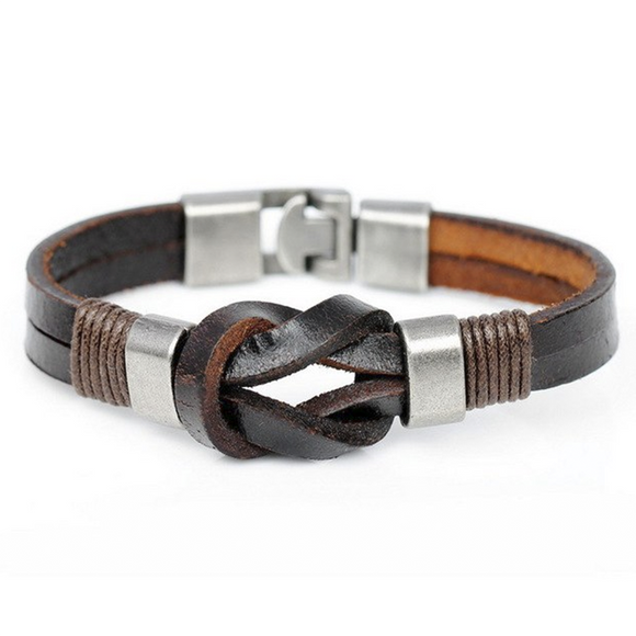 Leather Knot Bracelet