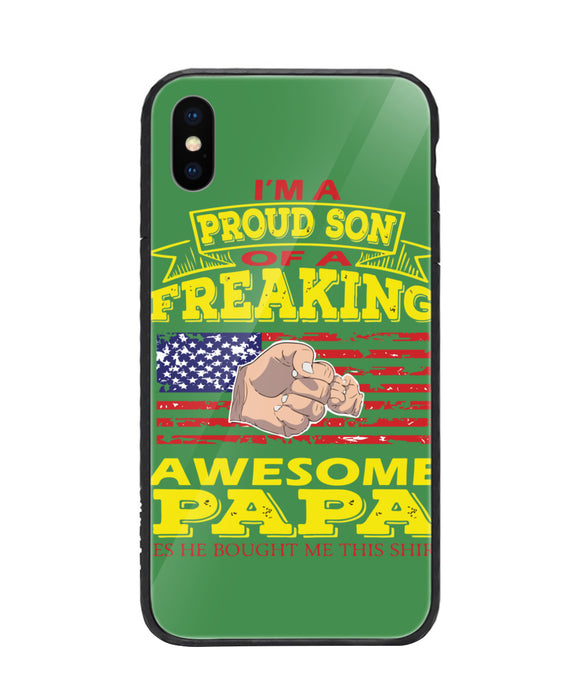 Im Proud Son Of Freaking Awesome Papa - iPhone XS