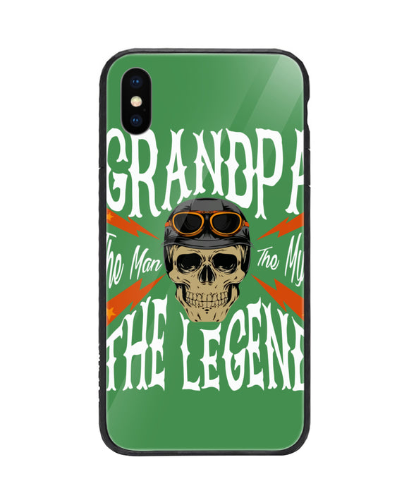 Mens Grandpa The Man The Myth The Legend - iPhone X