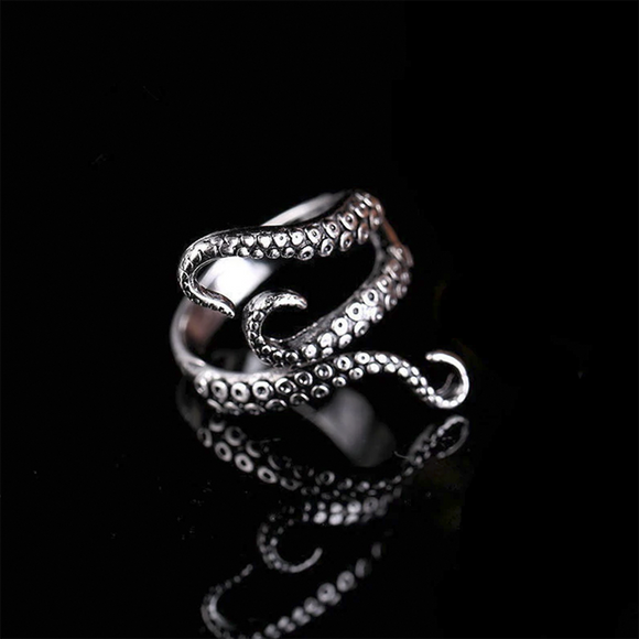 Silver Tentacles Ring