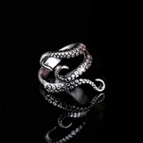 Silver Tentacles Ring