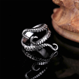 Silver Tentacles Ring