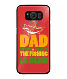 Mens Dad The Man The Myth The Fishing Legend - Samsung Galaxy S8 Plus
