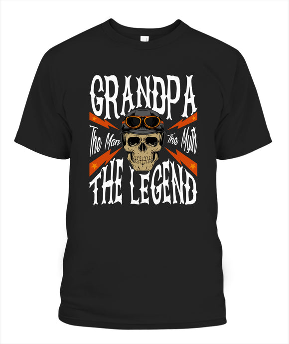 Mens Grandpa The Man The Myth The Legend - Popular Tee - Unisex