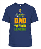 Mens Dad The Man The Myth The Fishing Legend - Popular Tee - Unisex