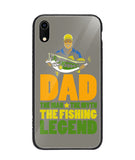 Mens Dad The Man The Myth The Fishing Legend - iPhone XR
