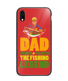 Mens Dad The Man The Myth The Fishing Legend - iPhone XR