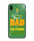 Mens Dad The Man The Myth The Fishing Legend - iPhone XR