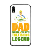 Mens Dad The Man The Myth The Fishing Legend - iPhone XR